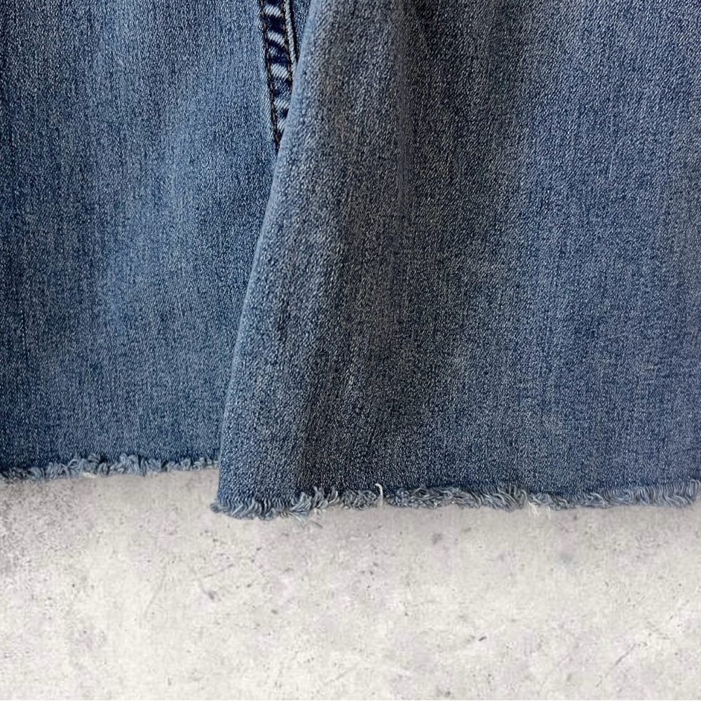 Free People Flare Low Waisted Jean Elastic Waist Band Size 24 - Picture 2 of 10